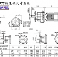 RF77减速机电机尺寸图纸