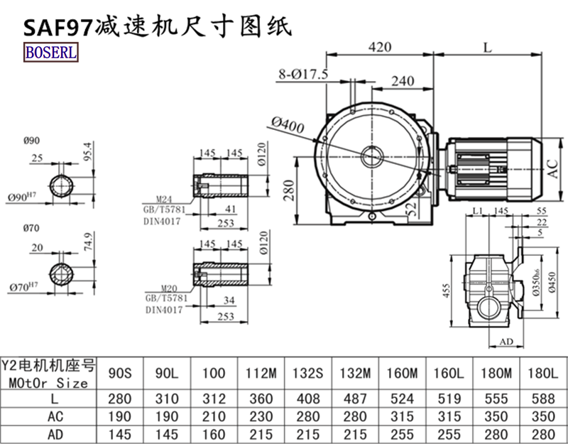 SAF97减速机电机尺寸图纸.png